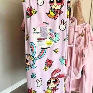 Powerpuff Girls Soft Plush Throw Blanket - Pink